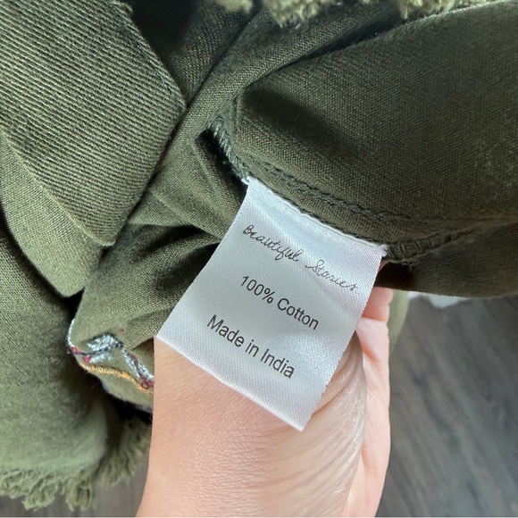 Beautiful Stories Boho Embroidered Utility Shirt Jacket – XS - Picture 14 of 16